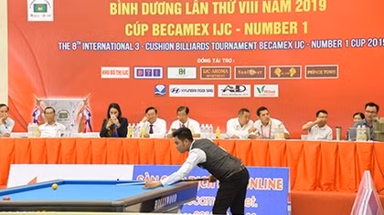 Nước tăng lực Number 1 tiếp tục đồng hành cùng Giải Billiards Carom 3 băng quốc tế Bình Dương