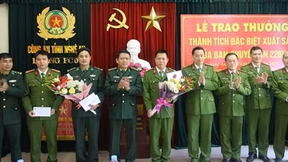 Trao thưởng chuyên án ma túy “khủng” ở Nghệ An