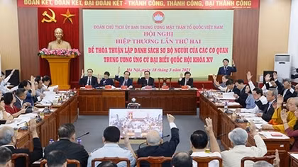 Thông qua danh sách 205 đại biểu ở Trung ương ứng cử đại biểu Quốc hội