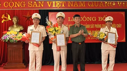 Sáp nhập Cảnh sát PCCC vào Công an tỉnh Thái Nguyên