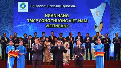 VietinBank lần thứ 5 liên tiếp đạt giải Thương hiệu Quốc gia