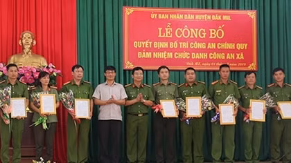 Đắk Nông điều động Công an chính quy đảm nhận chức danh Công an xã