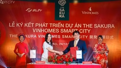 Vinhomes hợp tác tập đoàn Samty phát triển dự án The Sakura