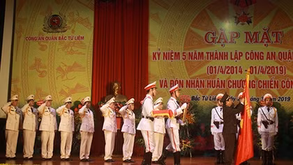 Công an quận Bắc Từ Liêm đón nhận Huân chương Chiến công hạng Nhì