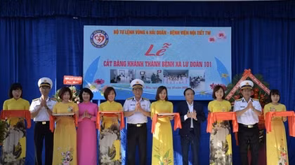 Đưa vào hoạt động Phòng khám đa khoa – Bệnh xá Lữ đoàn 101 Vùng 4 Hải quân