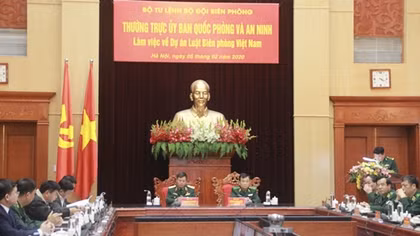 Thường trực Ủy ban QP&AN làm việc về Dự án Luật Biên phòng Việt Nam