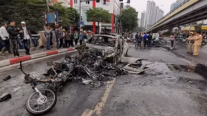 Danh tính nữ nạn nhân tử vong trong vụ xe Mercedes bốc cháy