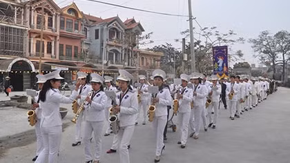 Có một đội kèn đông kỷ lục ở Nam Định