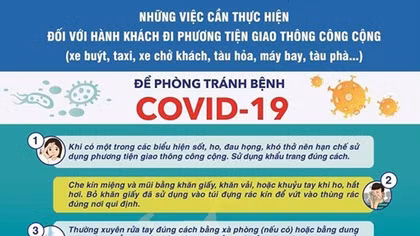 Những lưu ý đối với hành khách sử dụng phương tiện công cộng
