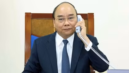Thủ tướng Nguyễn Xuân Phúc điện đàm với Thủ tướng Đức Angela Merkel
