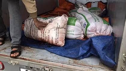 Vận chuyển gần 4 tạ nội tạng động vật không rõ nguồn gốc 