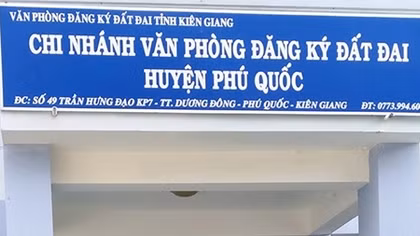 Kế toán Văn phòng đăng ký đất đai Phú Quốc bị bắt