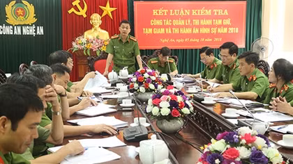 Làm tốt công tác quản lý, thi hành tạm giữ, tạm giam và thi hành án hình sự