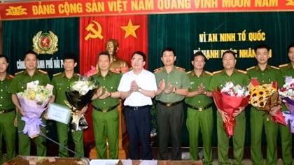 Khen thưởng Công an TP Hải Phòng bắt đối tượng bắn người