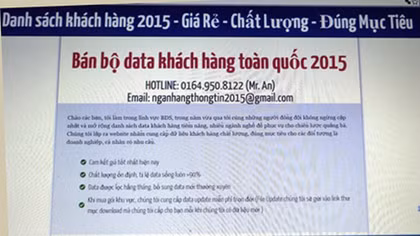 Nguy cơ khó lường từ lộ lọt thông tin cá nhân