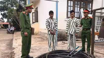 Tóm gọn 2 tên trộm cáp viễn thông mang bán