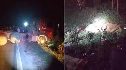 Va chạm với xe đầu kéo, 3 người trong gia đình tử vong