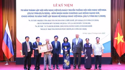Thắt chặt tình hữu nghị Việt Nam - Liên bang Nga