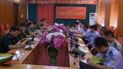 Hội đàm Công an Hà Giang với Công an Trung Quốc