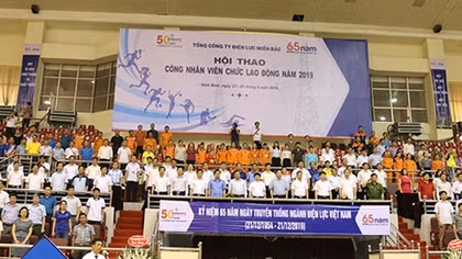 EVNNPC khai mạc Hội thao Công nhân viên chức lao động năm 2019