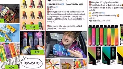 Trên 1 vạn sản phẩm thuốc lá điện tử được bán trên mạng xã hội