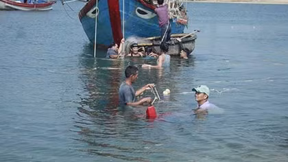 Hai tàu cá Quảng Ngãi bị sóng đánh chìm