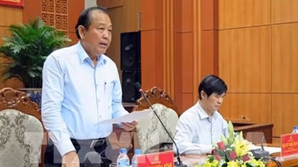 Phó Thủ tướng Thường trực Chính phủ Trương Hòa Bình làm việc tại Tỉnh ủy Quảng Nam