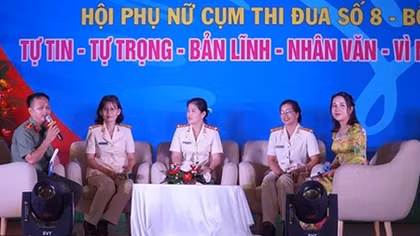 Tuyên dương gương nữ Công an xã tiêu biểu