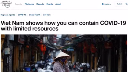 “Việt Nam là quốc gia đáng ca ngợi hàng đầu” trong cuộc chiến chống COVID-19
