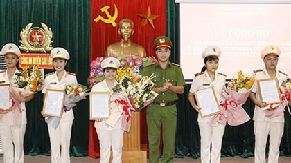 Nơi có gần 60 nữ cán bộ Công an xung phong về xã