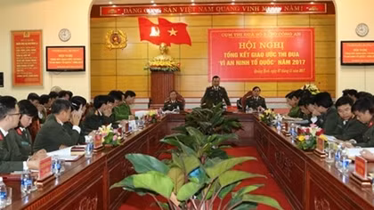 Cụm thi đua số 5, Bộ Công an tổng kết phong trào thi đua Vì ANTQ năm 2017