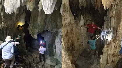 Phát hiện hệ thống hang động thạch nhũ tuyệt đẹp