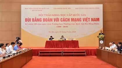 Tri ân những cống hiến to lớn của nhà chí sĩ yêu nước Bùi Bằng Đoàn