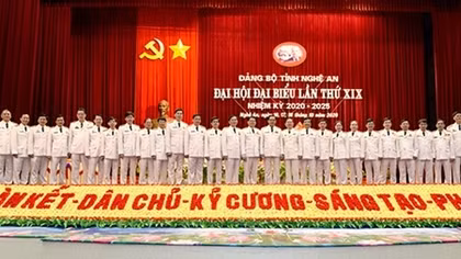 Bế mạc Đại hội Đảng bộ tỉnh Nghệ An nhiệm kỳ 2020-2025