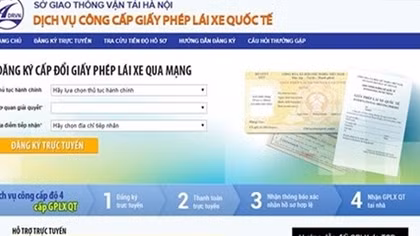 Từ 2-1-2018 cấp giấy phép lái xe trực tuyến
