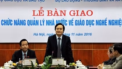 Bộ LĐ-TB&XH tiếp nhận việc quản lý giáo dục nghề nghiệp