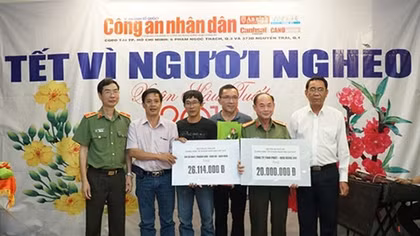 Hơn 6,7 tỷ đồng cho chương trình “Tết vì người nghèo” Xuân Mậu Tuất 2018