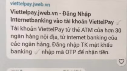 Giả mạo Viettelpay để lừa đảo chiếm đoạt tài sản