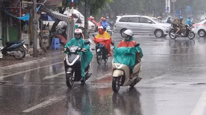 Hôm nay Bắc Bộ có mưa, trời mát mẻ