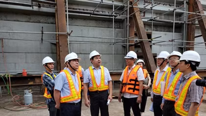 Đẩy nhanh việc thi công dự án chống ngập
