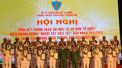 Tôn vinh 30 điển hình tiên tiến của lực lượng CSCĐ Bắc Trung Bộ