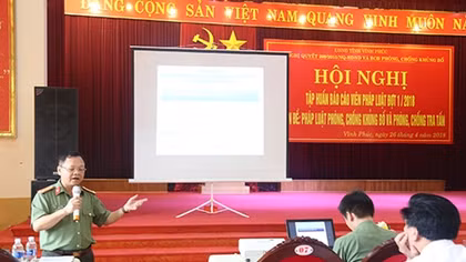 Tập huấn báo cáo viên phòng chống khủng bố và phòng chống tra tấn