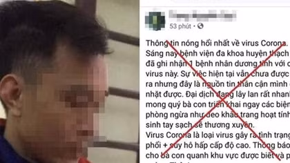 MC bóng đá bị phạt 12,5 triệu đồng vì tung tin nhảm về virus Corona