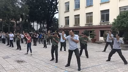 Các đơn vị trực thuộc Tổng cục Chính trị CAND tập huấn điều lệnh, võ thuật
