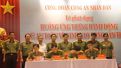 Công đoàn CAND phát động hưởng ứng tháng An toàn vệ sinh lao động