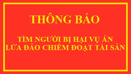 Tìm bị hại vụ “Đinh Xuân Hiệu lừa đảo chiếm đoạt tài sản”