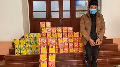 Bắt vụ mua bán 96 kg pháo nổ 