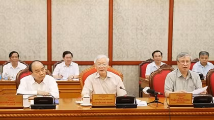 Tổng Bí thư, Chủ tịch nước Nguyễn Phú Trọng chủ trì họp Bộ Chính trị