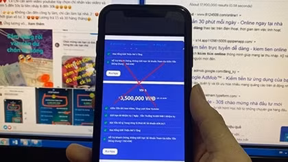 Loạn “ma trận” website kiếm tiền online lừa đảo