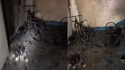 Cháy trên chung cư do người đốt vàng mã ngày rằm
